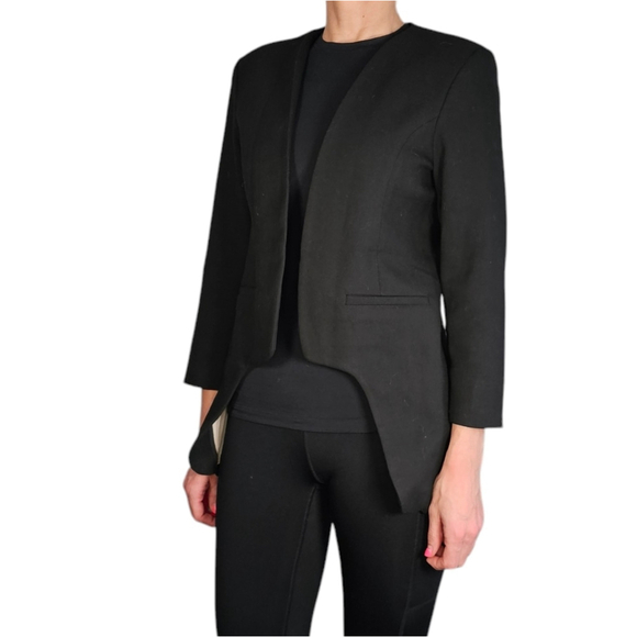 Y.A.S. Lea Blazer Cream Tuxedo Style Size Large (40 EU)Tuxedo Style Open - Picture 7 of 14